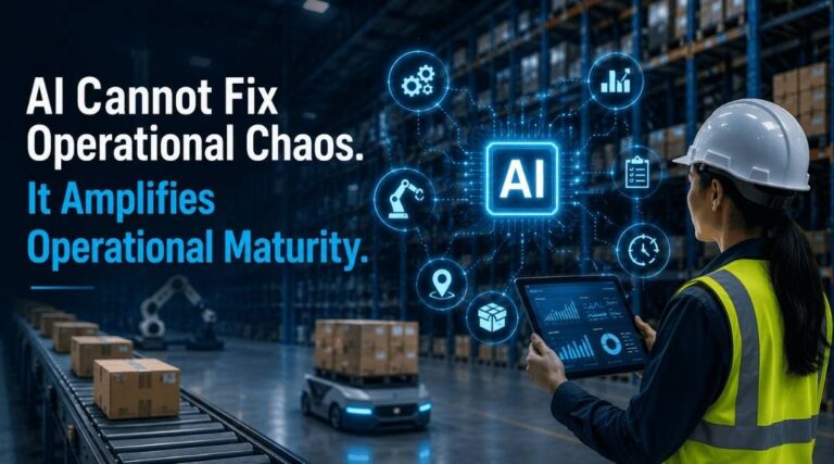 AI cannot fix operational chaos. It amplifies operational maturity.